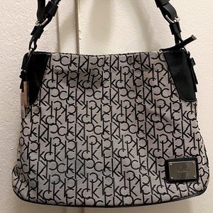 Ck logo grey purse